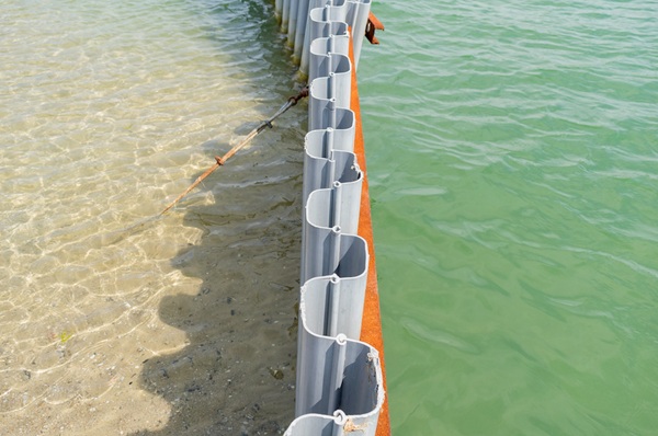 Round-wave PVC sheet piles installed in coastal waters