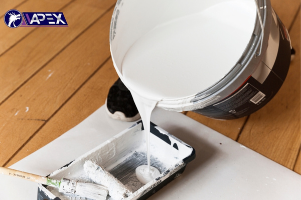 The paint's composition and formulation are unstable, causing bleeding paint defects